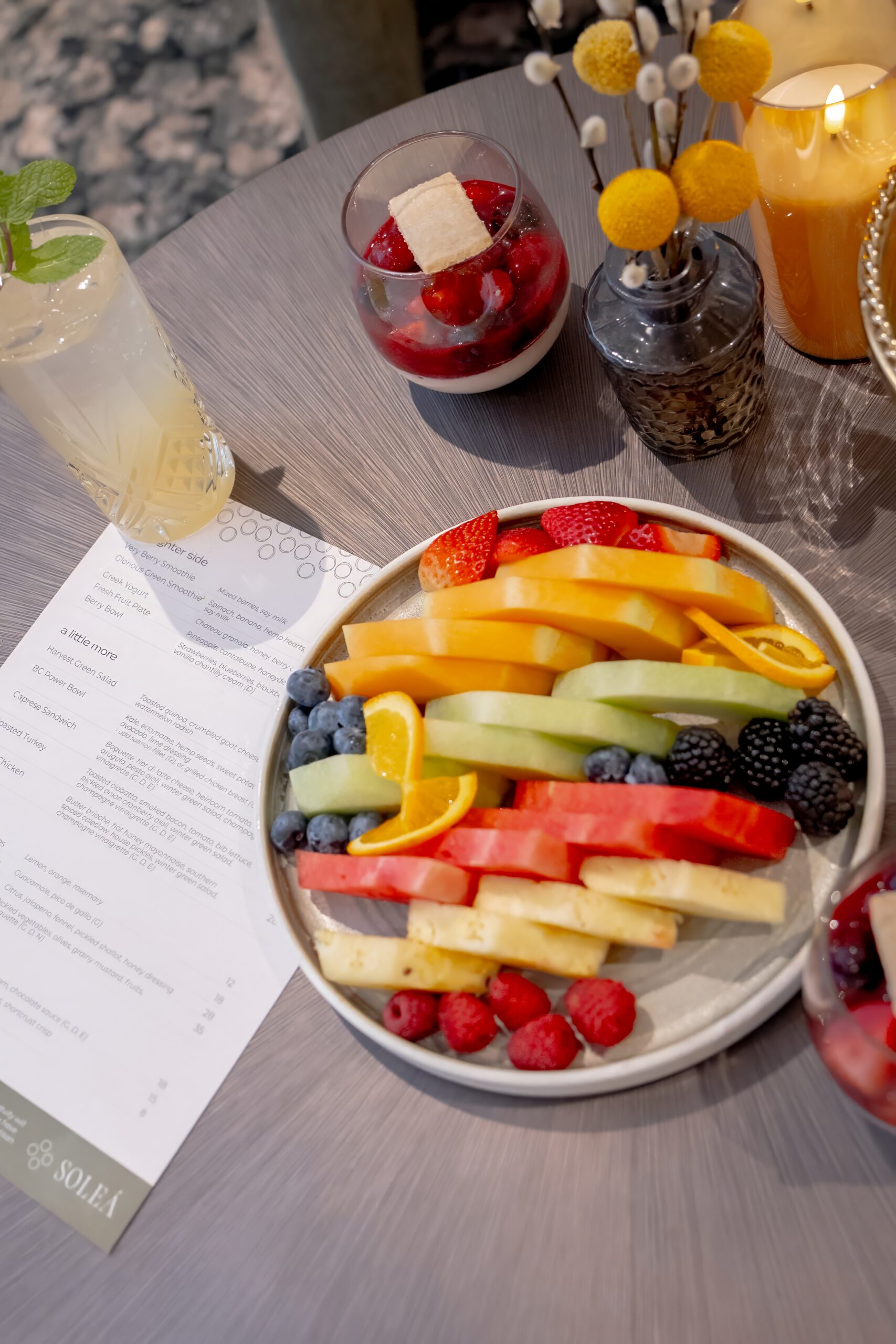 Spa Solea | Nutritious dining menu